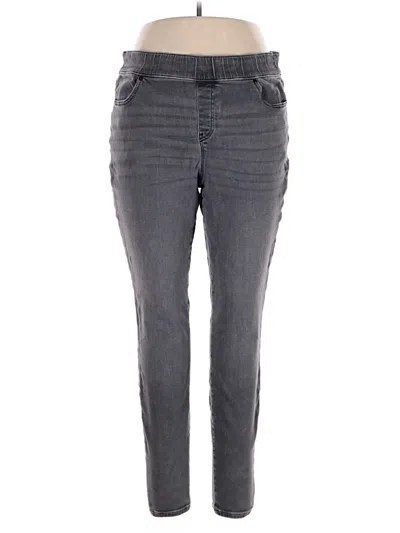 Pre-owned Lane Bryant Jeggings In Gray