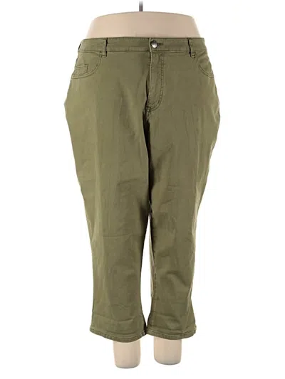 Pre-owned Lane Bryant Jeggings In Green