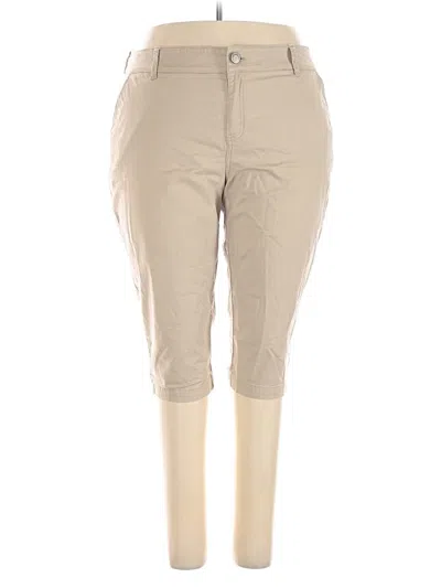 Pre-owned Lane Bryant Khaki Pant In Brown