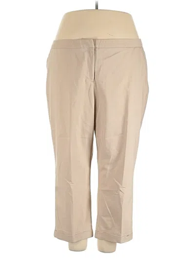 Pre-owned Lane Bryant Khaki Pant In Brown