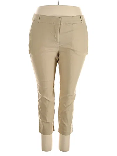 Pre-owned Lane Bryant Khaki Pant In Brown
