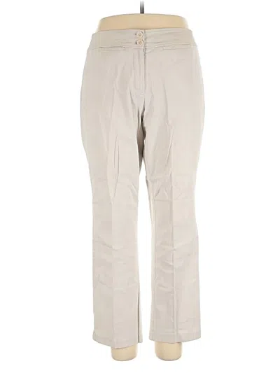 Pre-owned Lane Bryant Khaki Pant In Brown