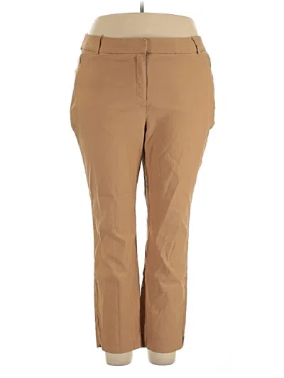 Pre-owned Lane Bryant Khaki Pant In Brown