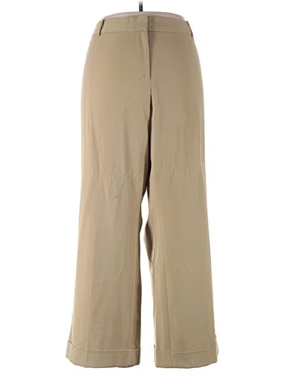 Pre-owned Lane Bryant Khaki Pant In Brown