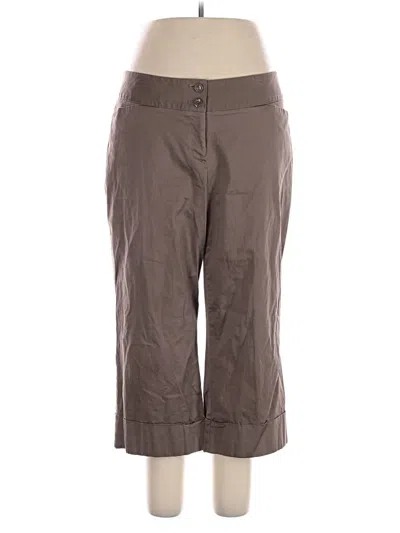 Pre-owned Lane Bryant Khaki Pant In Brown