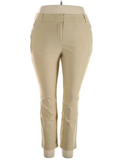 Pre-owned Lane Bryant Khaki Pant In Brown