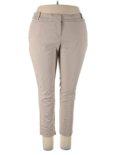 Pre-owned Lane Bryant Khaki Pant In Gray