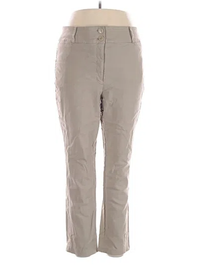 Pre-owned Lane Bryant Khaki Pant In Gray