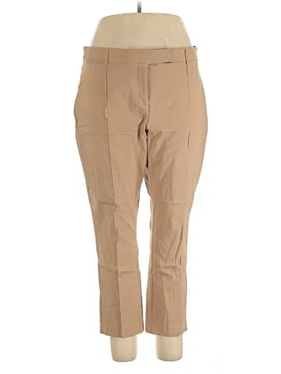 Pre-owned Lane Bryant Khaki Pant In Tan