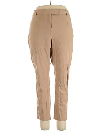 Pre-owned Lane Bryant Khaki Pant In Tan