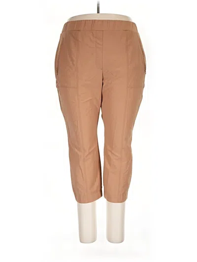 Pre-owned Lane Bryant Khaki Pant In Tan