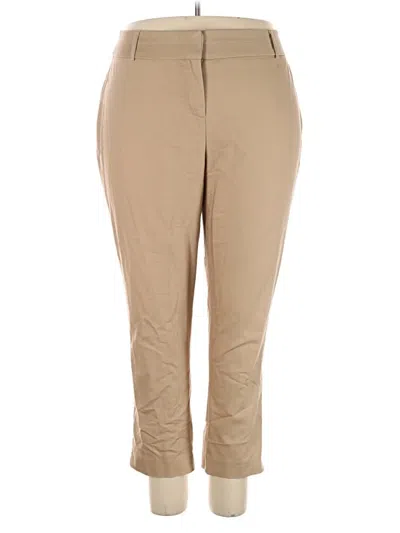 Pre-owned Lane Bryant Khaki Pant In Tan