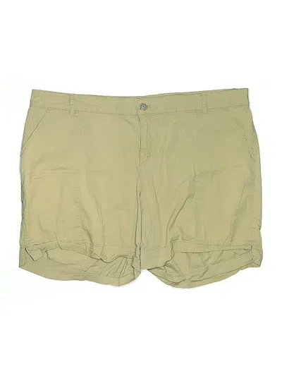 Pre-owned Lane Bryant Khaki Shorts In Brown