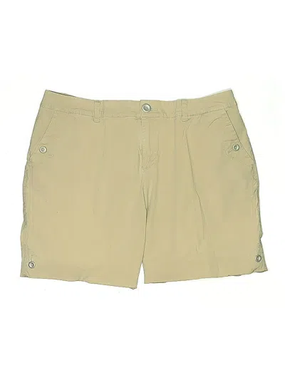 Pre-owned Lane Bryant Khaki Shorts In Brown