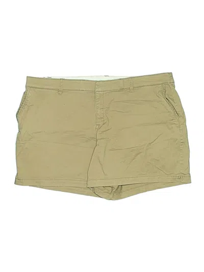 Pre-owned Lane Bryant Khaki Shorts In Brown