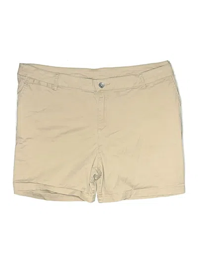 Pre-owned Lane Bryant Khaki Shorts In Brown
