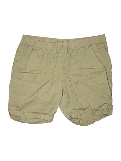 Pre-owned Lane Bryant Khaki Shorts In Brown