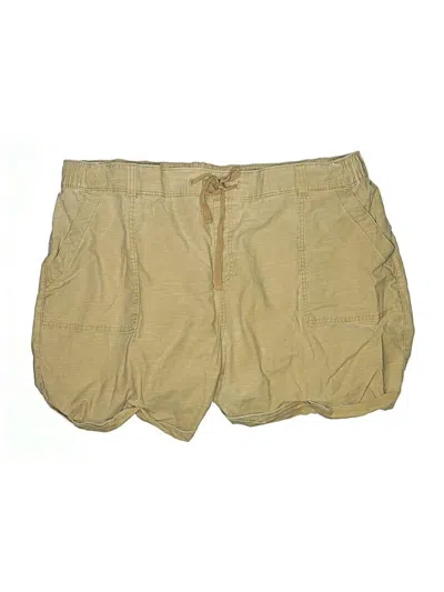 Pre-owned Lane Bryant Khaki Shorts In Gold