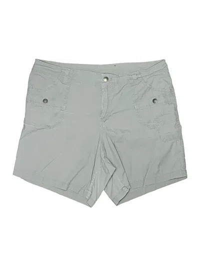 Pre-owned Lane Bryant Khaki Shorts In Gray