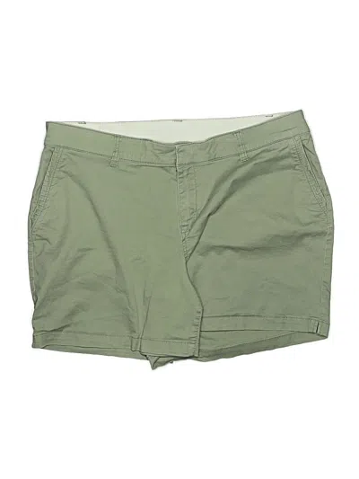 Pre-owned Lane Bryant Khaki Shorts In Green