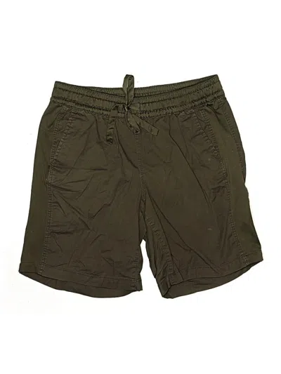 Pre-owned Lane Bryant Khaki Shorts In Green