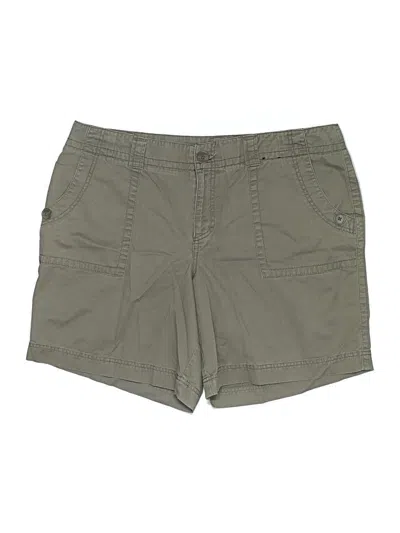 Pre-owned Lane Bryant Khaki Shorts In Green