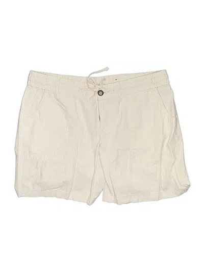 Pre-owned Lane Bryant Khaki Shorts In Ivory