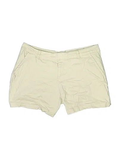 Pre-owned Lane Bryant Khaki Shorts In Tan