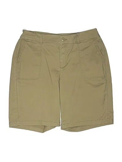 Pre-owned Lane Bryant Khaki Shorts In Tan