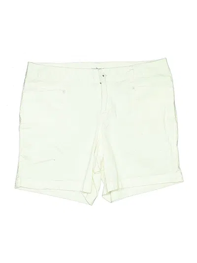 Pre-owned Lane Bryant Khaki Shorts In White