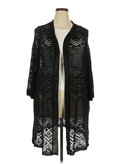 Pre-owned Lane Bryant Kimono In Black