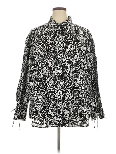 Pre-owned Lane Bryant Kimono In Black