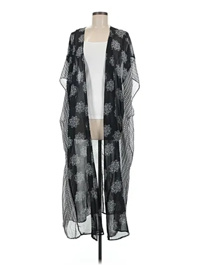 Pre-owned Lane Bryant Kimono In Black