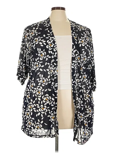 Pre-owned Lane Bryant Kimono In Black