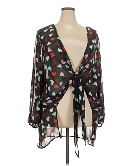 Pre-owned Lane Bryant Kimono In Black
