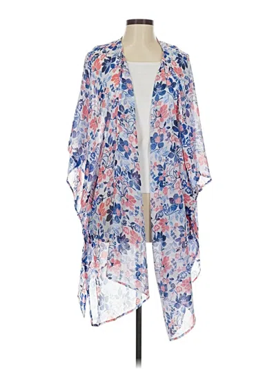 Pre-owned Lane Bryant Kimono In Blue