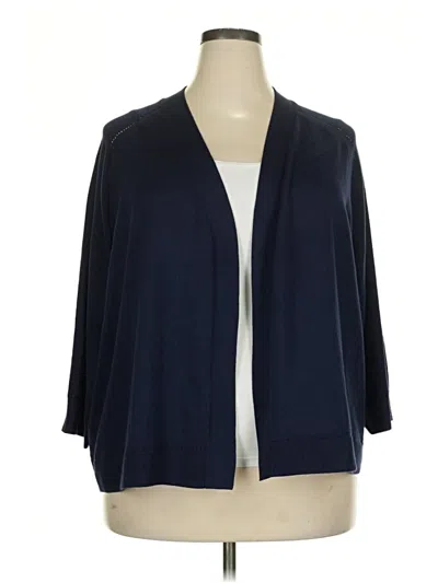 Pre-owned Lane Bryant Kimono In Blue