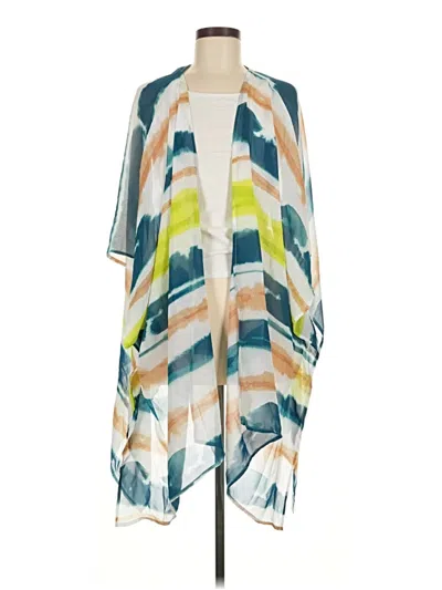 Pre-owned Lane Bryant Kimono In Blue
