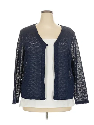 Pre-owned Lane Bryant Kimono In Blue