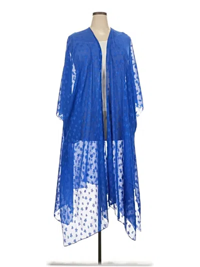 Pre-owned Lane Bryant Kimono In Blue
