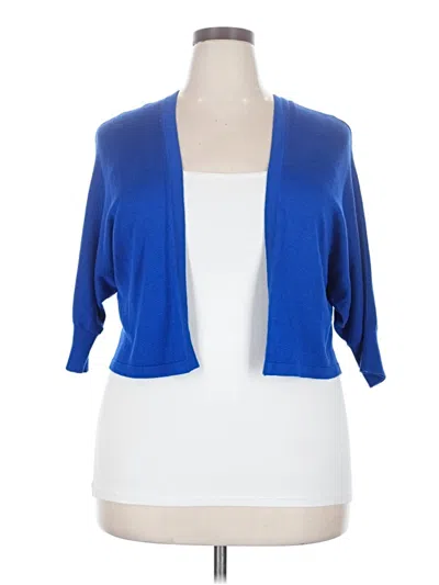 Pre-owned Lane Bryant Kimono In Blue
