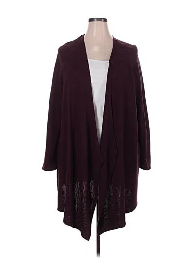 Pre-owned Lane Bryant Kimono In Burgundy