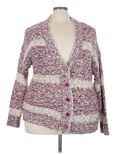 Pre-owned Lane Bryant Kimono In Burgundy