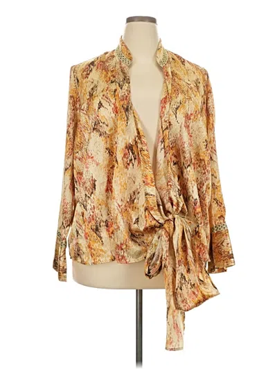 Pre-owned Lane Bryant Kimono In Gold