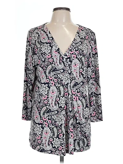 Pre-owned Lane Bryant Kimono In Gray