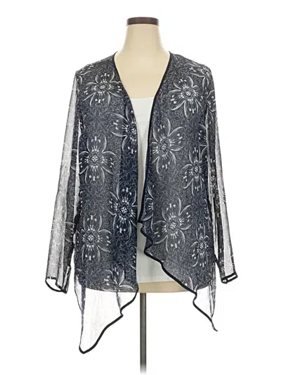 Pre-owned Lane Bryant Kimono In Gray
