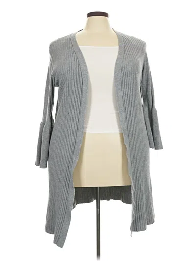 Pre-owned Lane Bryant Kimono In Gray