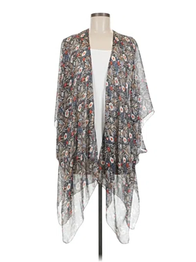 Pre-owned Lane Bryant Kimono In Gray