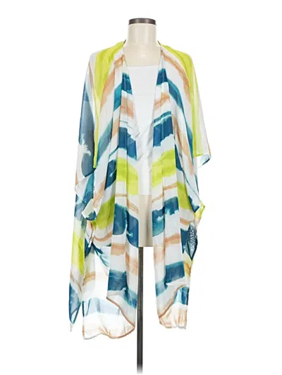 Pre-owned Lane Bryant Kimono In Green