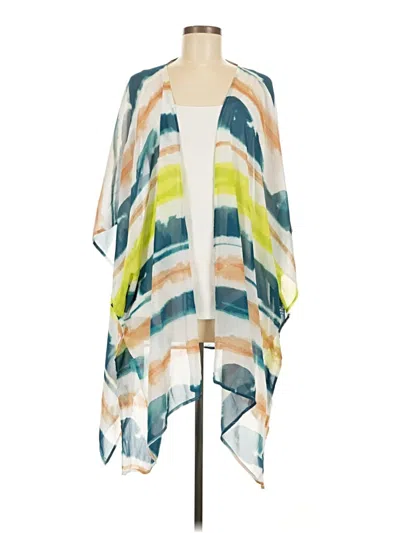 Pre-owned Lane Bryant Kimono In Green